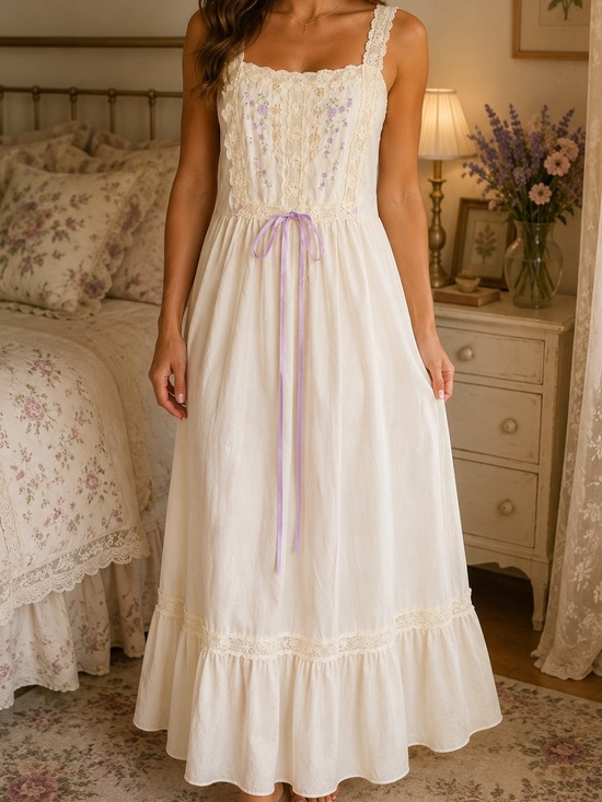 Pinehurst Other - vintage Pinehurst Lingerie prairie-style sleepwear gown light yellow small